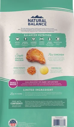 Natural Balance Pet Foods Limited Ingredient Grain Free Small Breed Dry Dog Food Chicken & Sweet Potato 4-lb