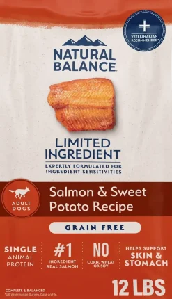 Natural Balance Pet Foods Limited Ingredient Adult Dry Dog Food Salmon & Sweet Potato 12-lb