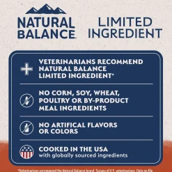 Natural Balance Pet Foods Limited Ingredient Adult Dry Dog Food Salmon & Sweet Potato 12-lb