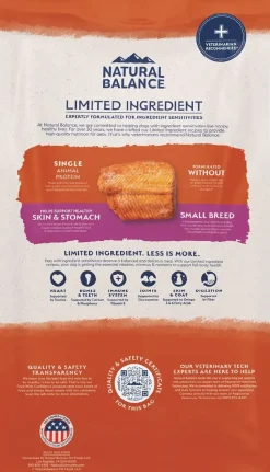 Natural Balance Pet Foods Limited Ingredient Grain Free Small Breed Dry Dog Food Salmon & Sweet Potato 4-lb