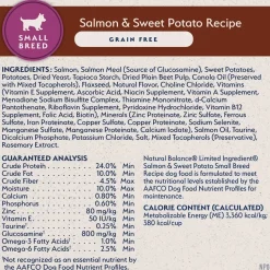Natural Balance Pet Foods Limited Ingredient Grain Free Small Breed Dry Dog Food Salmon & Sweet Potato 4-lb