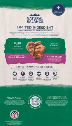 Natural Balance Pet Foods Limited Ingredient Small Breed Dry Dog Food Lamb & Brown Rice 4-lb
