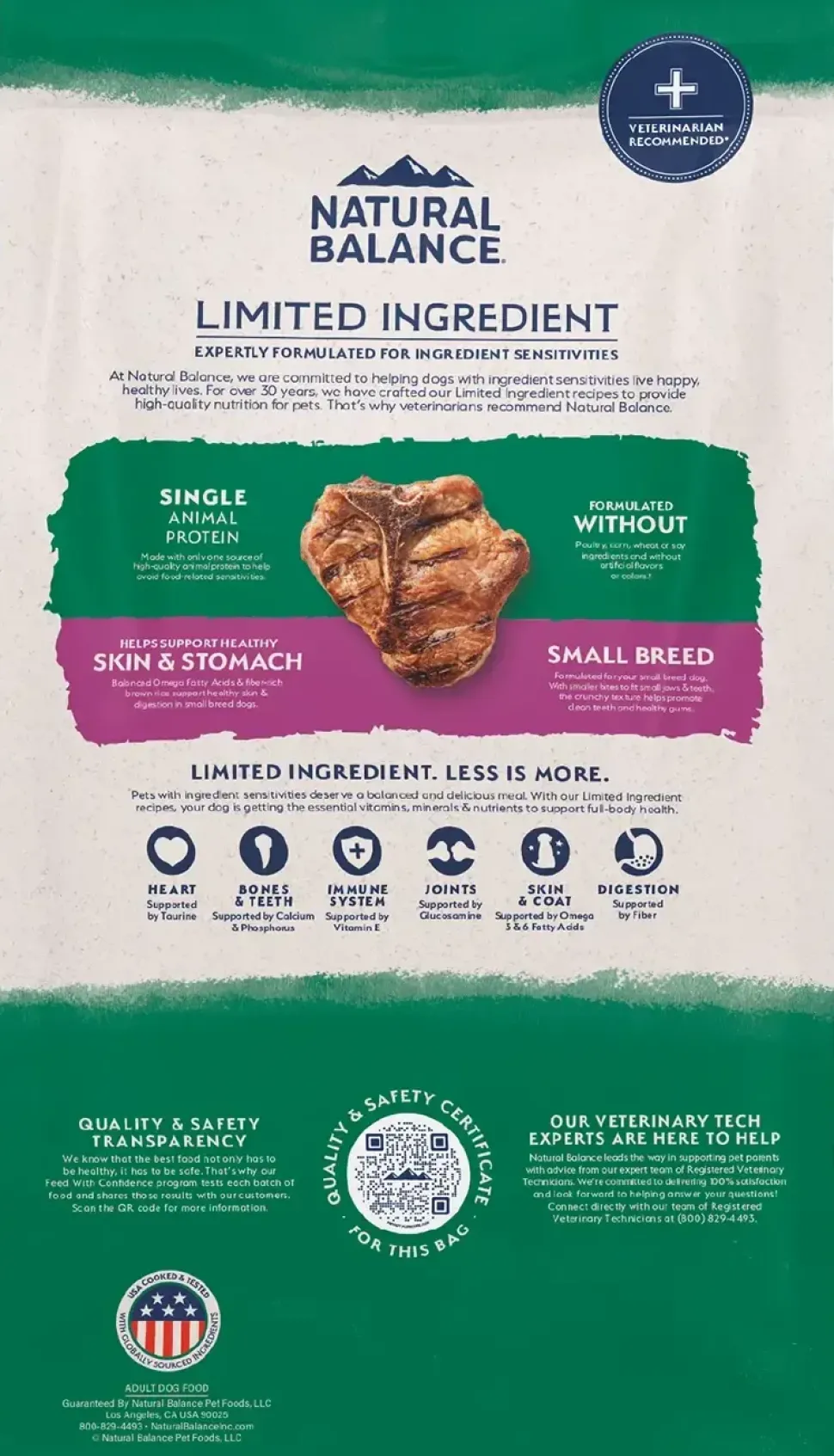 Natural Balance Pet Foods Limited Ingredient Small Breed Dry Dog Food Lamb & Brown Rice 4-lb