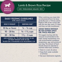 Natural Balance Pet Foods Limited Ingredient Small Breed Dry Dog Food Lamb & Brown Rice 4-lb