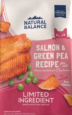Natural Balance Pet Foods Limited Ingredient Grain Free Dry Cat Food Green Pea & Salmon 10-lb