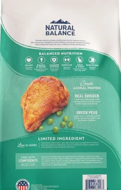 Natural Balance Pet Foods Limited Ingredient Grain Free Dry Cat Food Green Pea & Chicken 10-lb