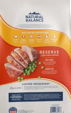 Natural Balance Pet Foods Limited Ingredient Reserve Grain Free Dry Cat Food Duck & Green Pea 10-lb