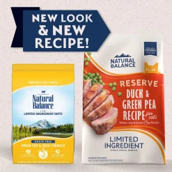 Natural Balance Pet Foods Limited Ingredient Reserve Grain Free Dry Cat Food Duck & Green Pea 10-lb