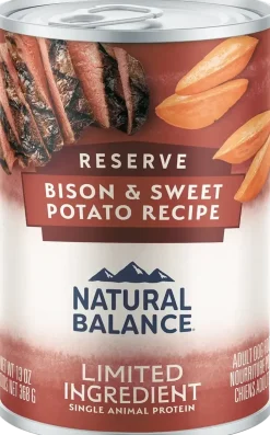 Natural Balance Pet Foods Limited Ingredient Reserve Canned Dog Food Bison & Sweet Potato 13-oz