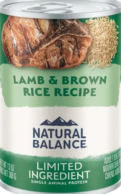 Natural Balance Pet Foods Limited Ingredient Canned Dog Food Lamb & Brown Rice 13-oz