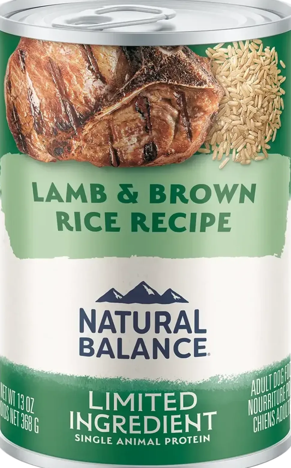Natural Balance Pet Foods Limited Ingredient Canned Dog Food Lamb & Brown Rice 13-oz