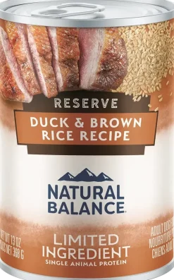 Natural Balance Pet Foods Limited Ingredient Reserve Canned Dog Food Duck & Brown Rice 13-oz
