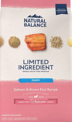 Natural Balance Pet Foods Limited Ingredient Puppy Dry Food Salmon & Brown Rice 24-lb