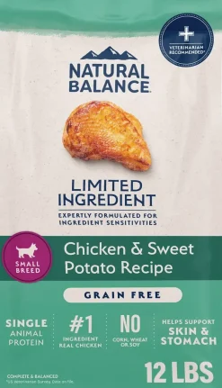Natural Balance Pet Foods Limited Ingredient Grain Free Small Breed Dry Dog Food Chicken & Sweet Potato 12-lb