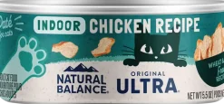 Natural Balance Pet Foods Original Ultra Indoor Canned Cat Food Chicken Formula 5.5-oz