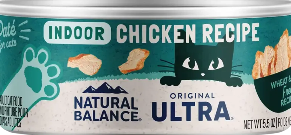 Natural Balance Pet Foods Original Ultra Indoor Canned Cat Food Chicken Formula 5.5-oz
