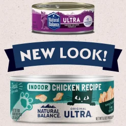 Natural Balance Pet Foods Original Ultra Indoor Canned Cat Food Chicken Formula 5.5-oz