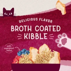Natural Balance Pet Foods Original Ultra Broth Coated Adult Dry Cat Food Chicken Meal & Salmon Meal 15-lb