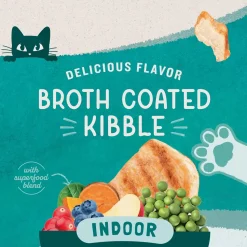 Natural Balance Pet Foods Original Ultra Broth Coated Indoor Grain Free Dry Cat Food Chicken & Salmon 6-lb
