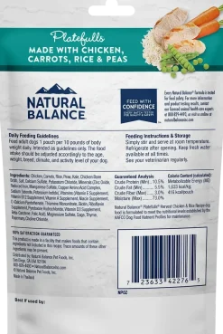 Natural Balance Pet Foods Original Ultra Platefulls Wet Dog Food Harvest Chicken & Rice Recipe 9-oz