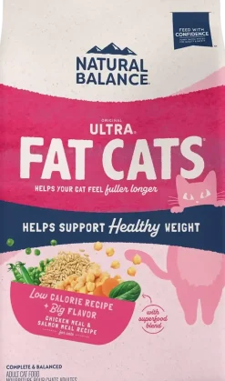 Natural Balance Pet Foods Original Ultra Fat Cats Dry Cat Food Chicken Meal & Salmon Meal 6-lb
