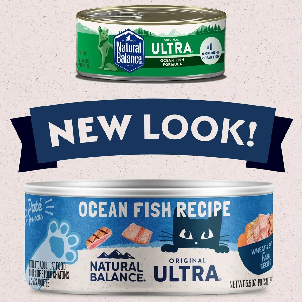 Natural Balance Pet Foods Original Ultra Canned Cat Food Ocean Fish 5.5-oz