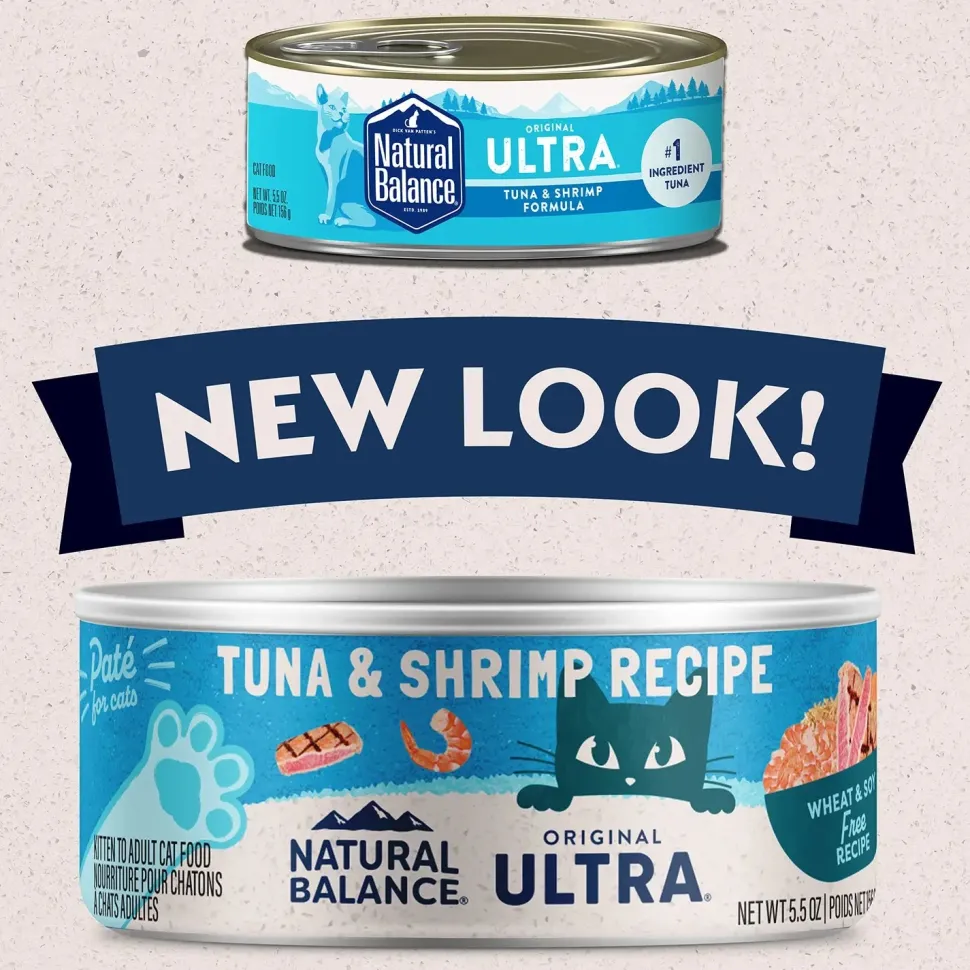 Natural Balance Pet Foods Original Ultra Canned Cat Food Tuna & Shrimp 5.5-oz