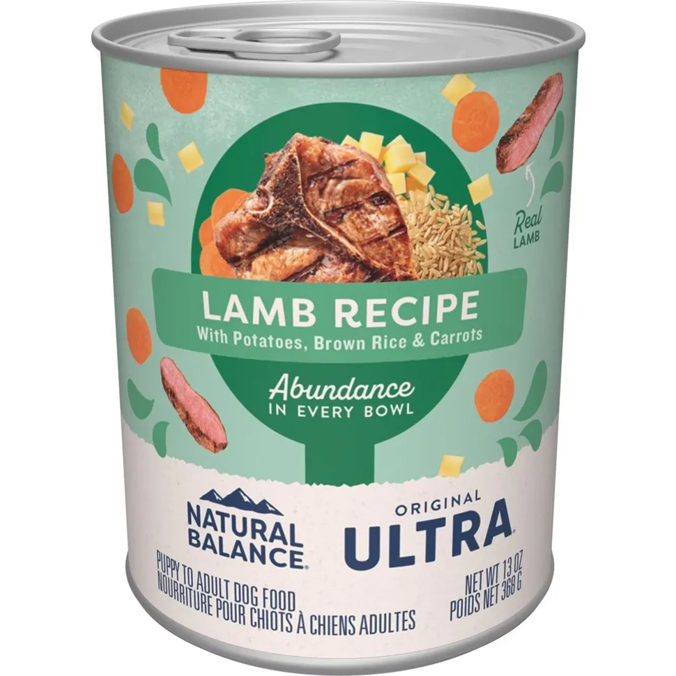 Natural Balance Pet Foods Original Ultra Abundance Canned Dog Food Lamb 13-oz