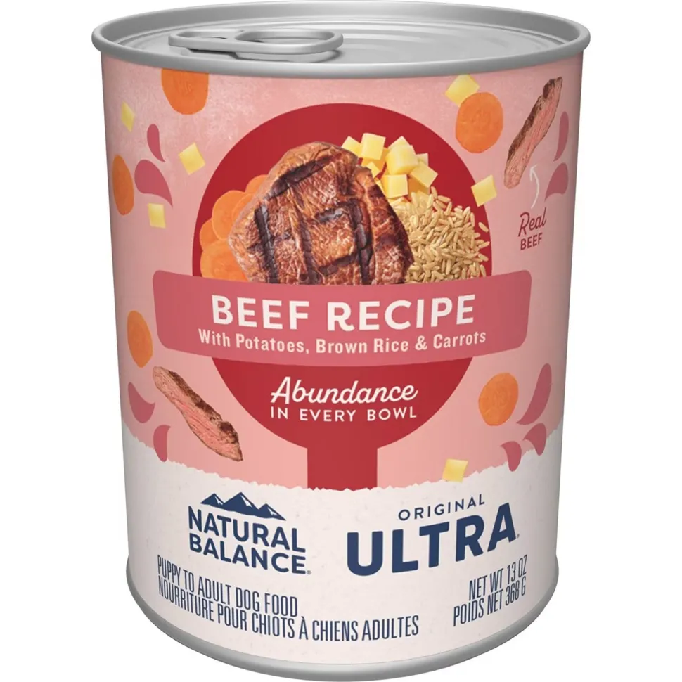Natural Balance Pet Foods Original Ultra Abundance Canned Dog Food Beef 13-oz