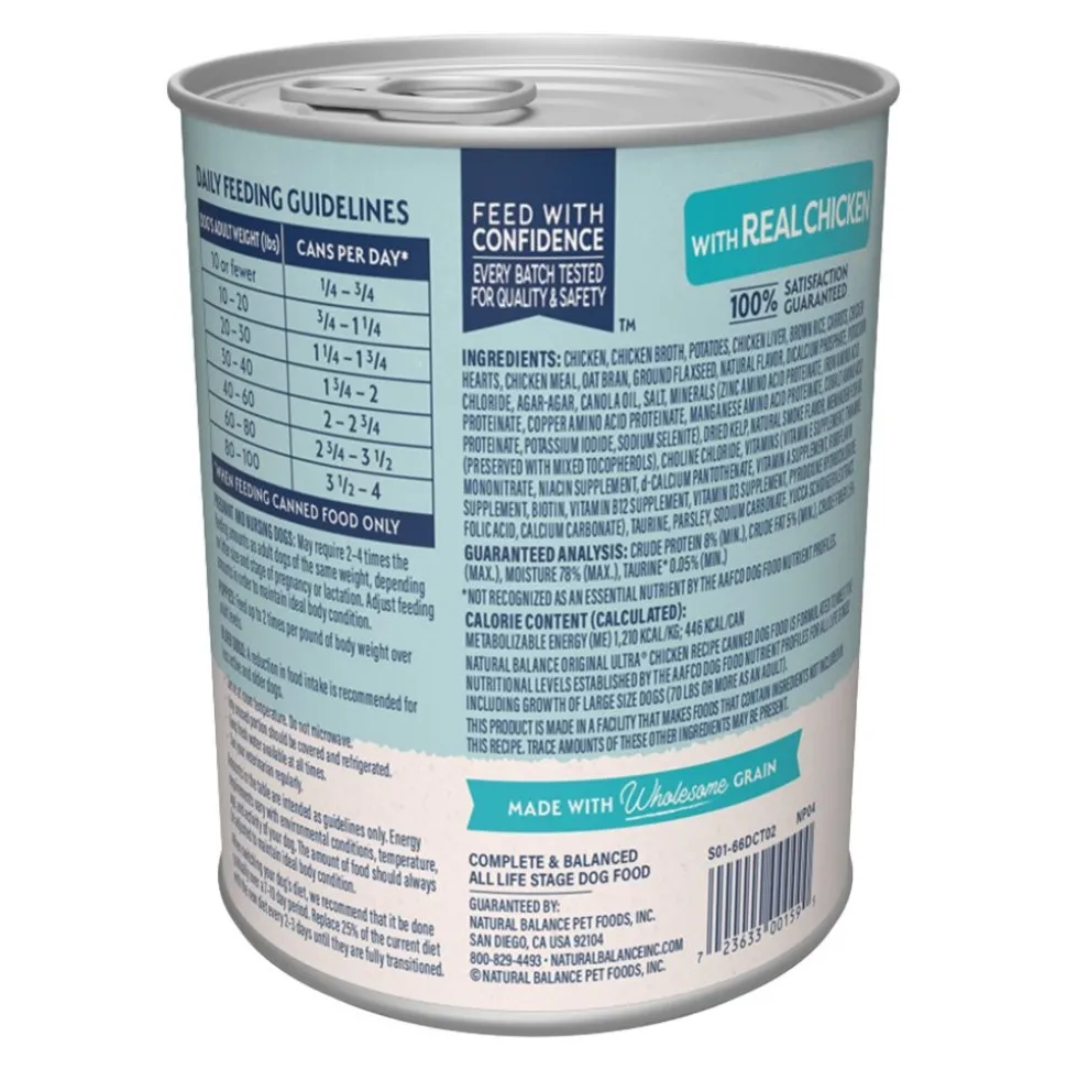 Natural Balance Pet Foods Original Ultra Abundance Canned Dog Food Chicken 13-oz