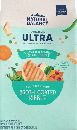 Natural Balance Pet Foods Original Ultra Broth Coated Dry Dog Food Chicken & Sweet Potato 24-lb