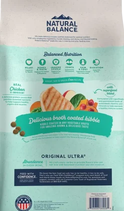 Natural Balance Pet Foods Original Ultra Broth Coated Dry Dog Food Chicken & Sweet Potato 24-lb