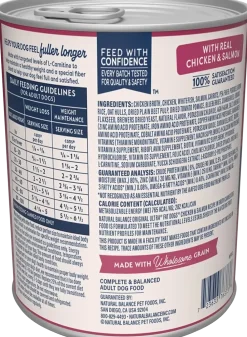 Natural Balance Pet Foods Original Ultra Fat Dogs Canned Dog Food Chicken & Salmon 13-oz
