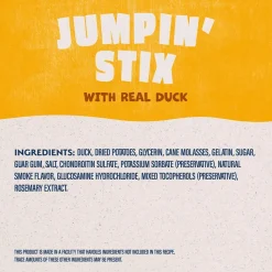 Natural Balance Pet Foods Rewards Jumpin' Stix Soft & Meaty Dog Treats Duck 10-oz
