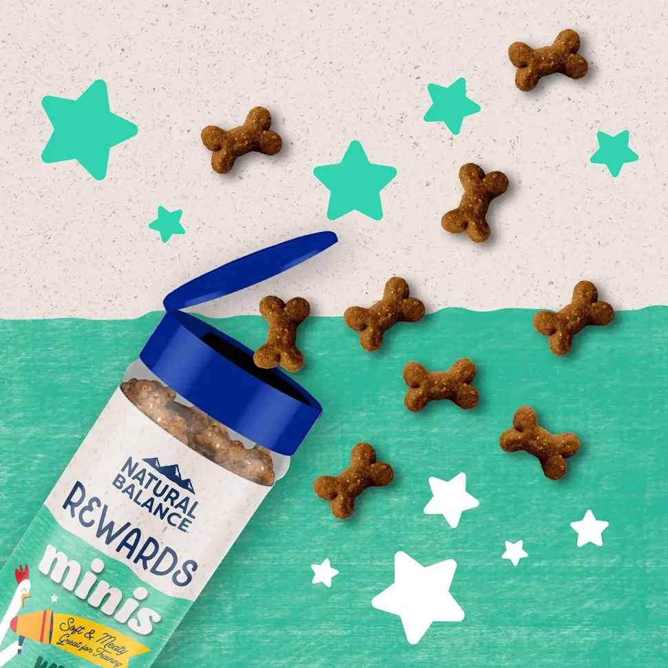 Natural Balance Pet Foods Rewards Minis Soft & Meaty Dog Treats Chicken 5.3-oz