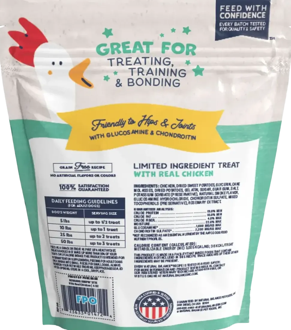 Natural Balance Pet Foods Rewards Jumpin' Stix Soft & Meaty Dog Treats Chicken 4-oz