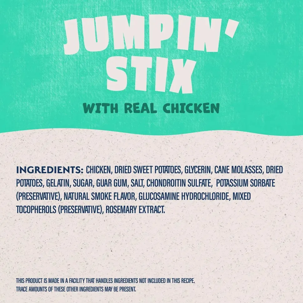 Natural Balance Pet Foods Rewards Jumpin' Stix Soft & Meaty Dog Treats Chicken 4-oz