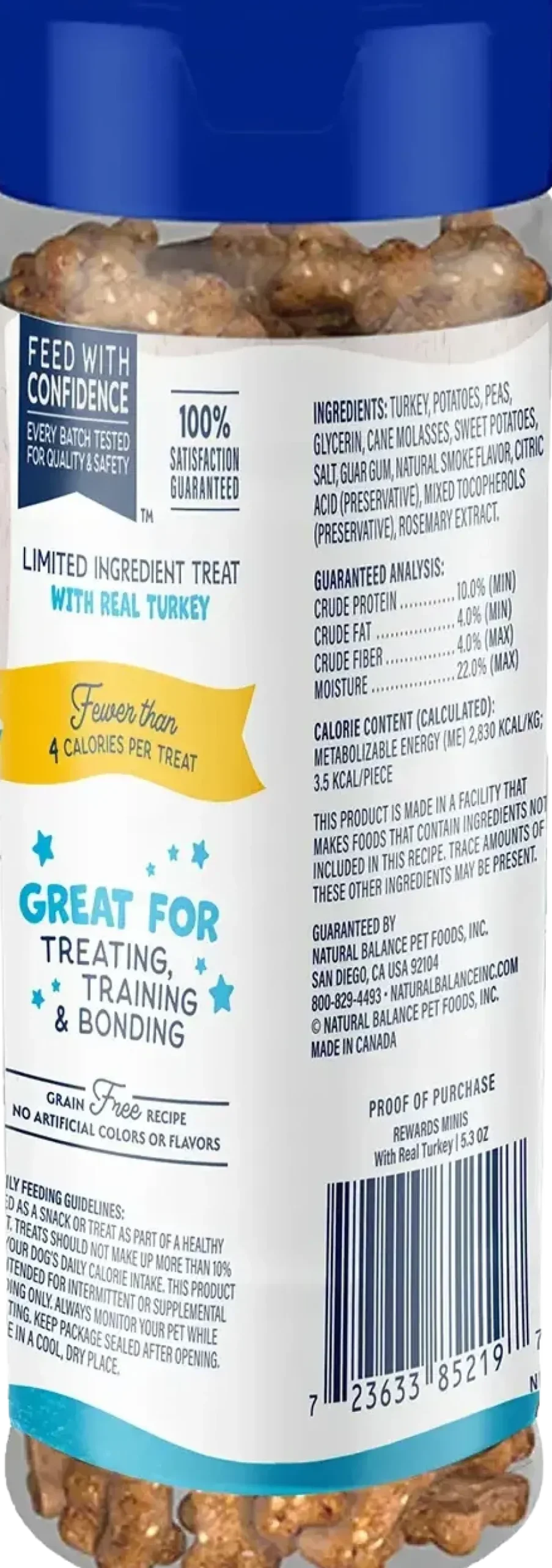 Natural Balance Pet Foods Rewards Minis Soft & Meaty Dog Treats Turkey 5.3-oz