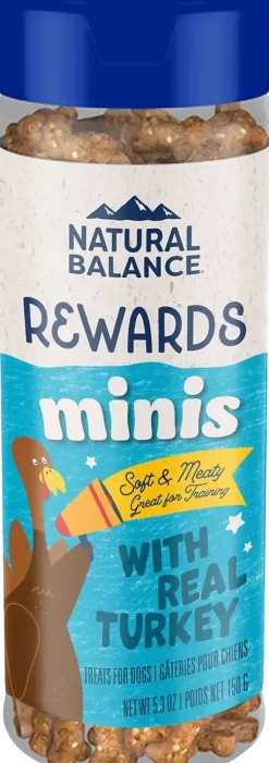 Natural Balance Pet Foods Rewards Minis Soft & Meaty Dog Treats Turkey 5.3-oz