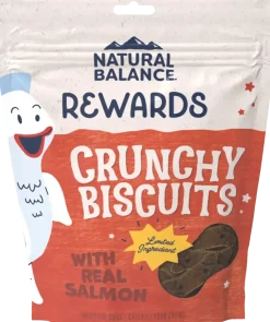 Natural Balance Pet Foods Rewards Crunchy Biscuits Dog Treats Salmon 14-oz