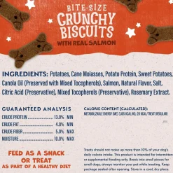Natural Balance Pet Foods Rewards Crunchy Biscuits Dog Treats Salmon 14-oz