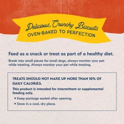 Natural Balance Pet Foods Rewards Bite-Size Crunchy Biscuits Small Breed Dog Treats Salmon 8-oz