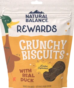 Natural Balance Pet Foods Rewards Crunchy Biscuits Dog Treats Duck 14-oz