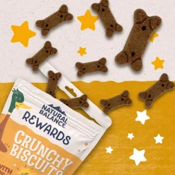 Natural Balance Pet Foods Rewards Crunchy Biscuits Dog Treats Duck 14-oz