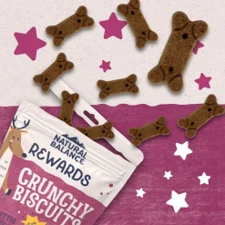 Natural Balance Pet Foods Rewards Crunchy Biscuits Dog Treats Venison 14-oz