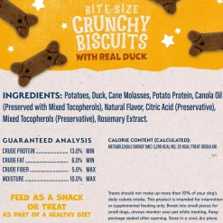 Natural Balance Pet Foods Rewards Crunchy Biscuits Dog Treats Duck 28-oz