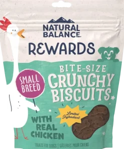 Natural Balance Pet Foods Rewards Crunchy Biscuits Dog Treats Chicken 14-oz