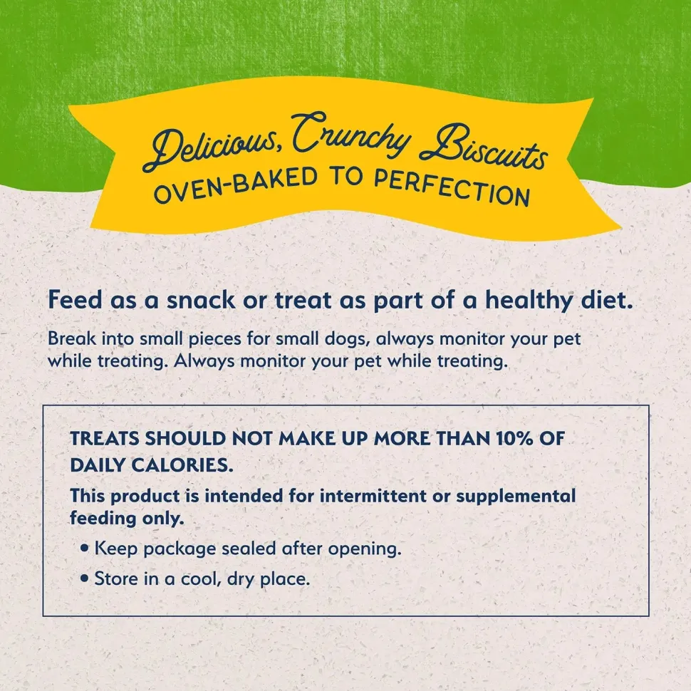 Natural Balance Pet Foods Rewards Bite-Size Crunchy Biscuits Small Breed Dog Treats Peanut Butter 8-oz
