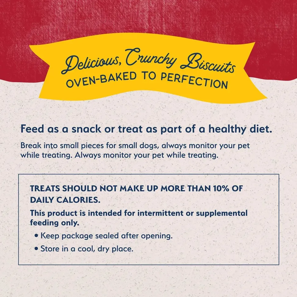 Natural Balance Pet Foods Rewards Bite-Size Crunchy Biscuits Small Breed Dog Treats Bison 8-oz