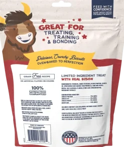 Natural Balance Pet Foods Rewards Bite-Size Crunchy Biscuits Small Breed Dog Treats Bison 8-oz